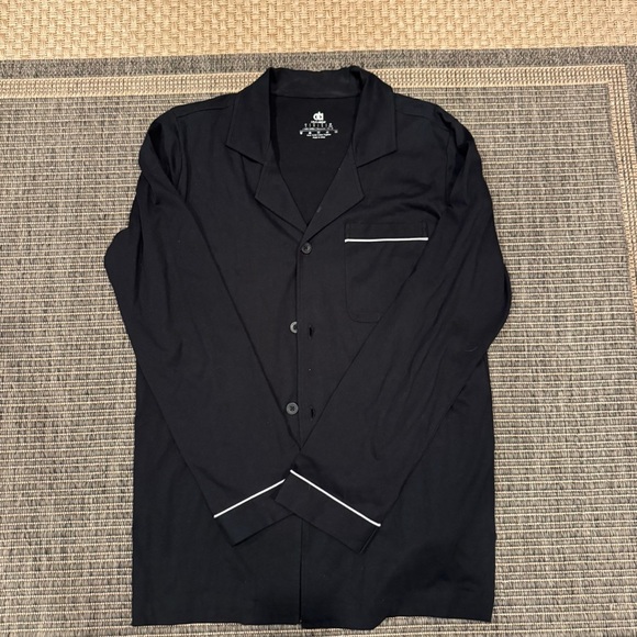 David Archy Other - David Archy Men's Black Pajama Set with White Trim
